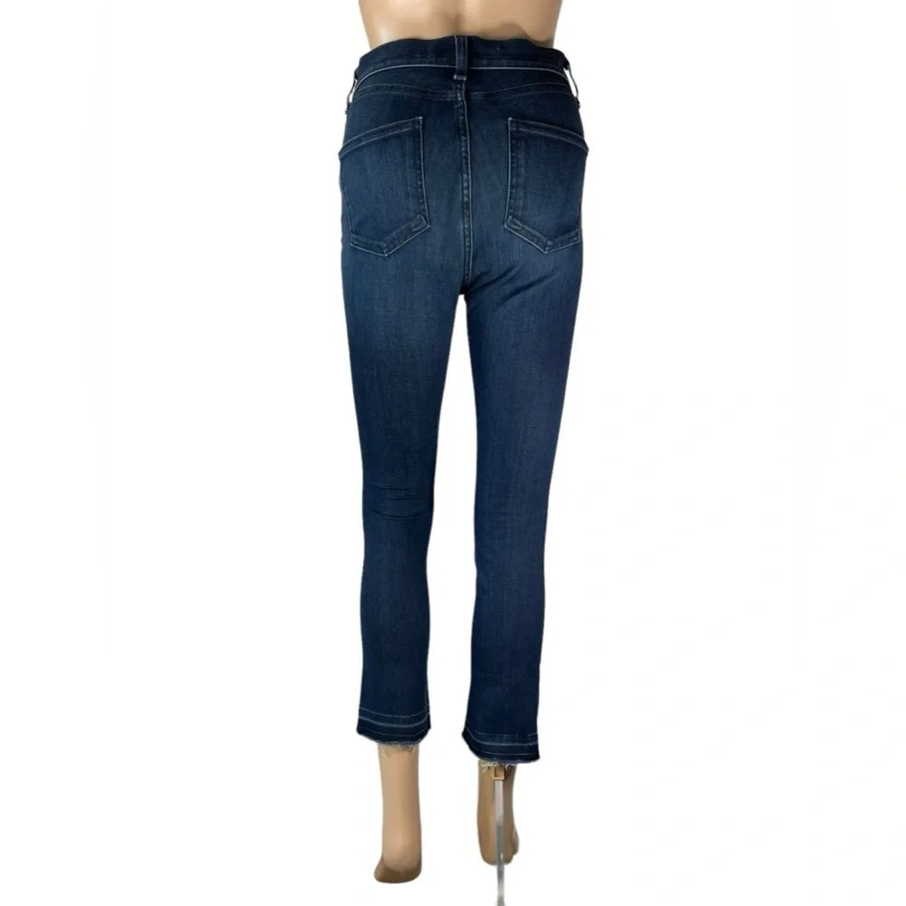 VERONICA BEARD Womens Jeans Carly “11 Kick Flare In Midnight Stretch Size 24 - Picture 4 of 14